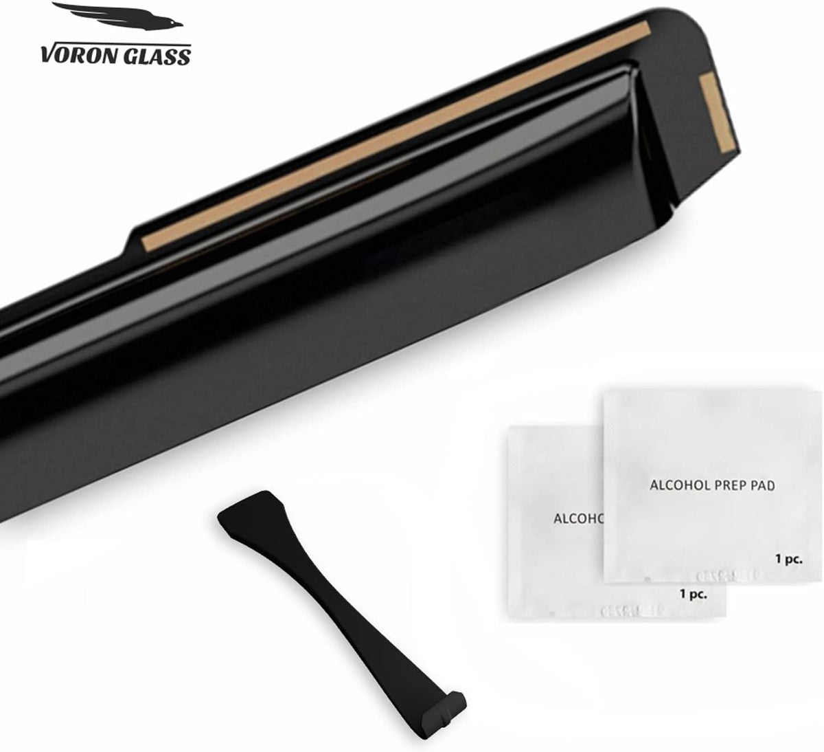 Voron Glass in-Channel Extra Durable Rain Guards for Volkswagen Atlas 2018-2025, Window Deflectors, Vent Window Visors, 4 Pieces - 200256