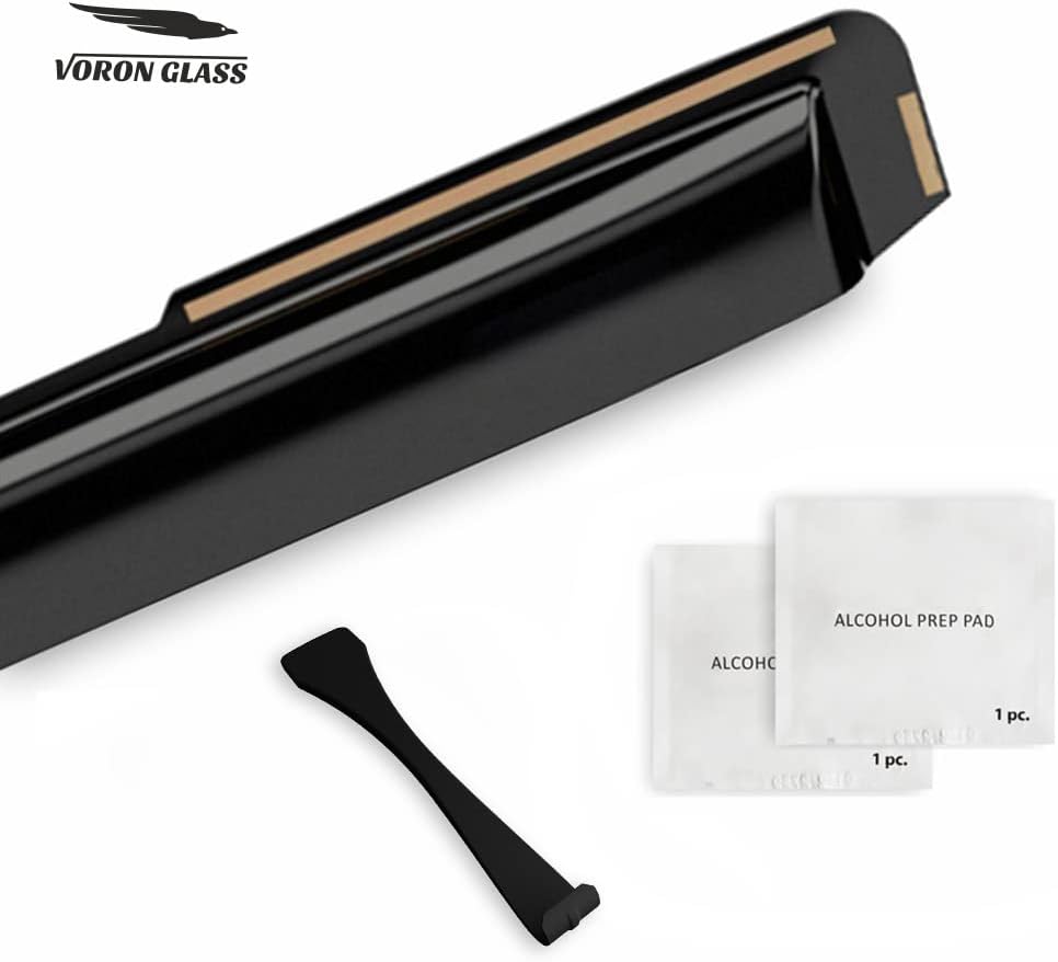 Voron Glass in-Channel Extra Durable Rain Guards for Toyota Corolla 2020-2025 Sedan, Window Deflectors, Vent Window Visors, 4 Pieces - 200674