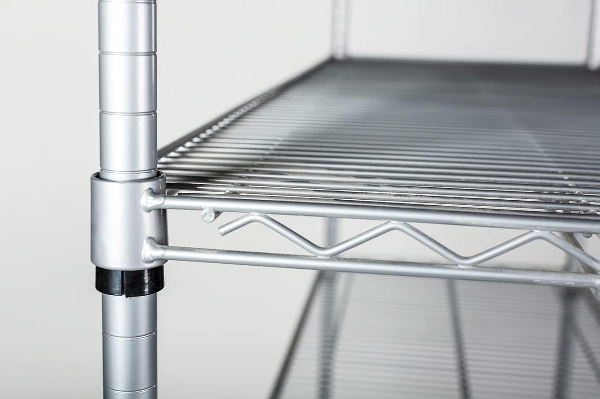 Omega 18" Deep x 60" Wide x 86" High 3 Tier Gray Starter Shelving Unit