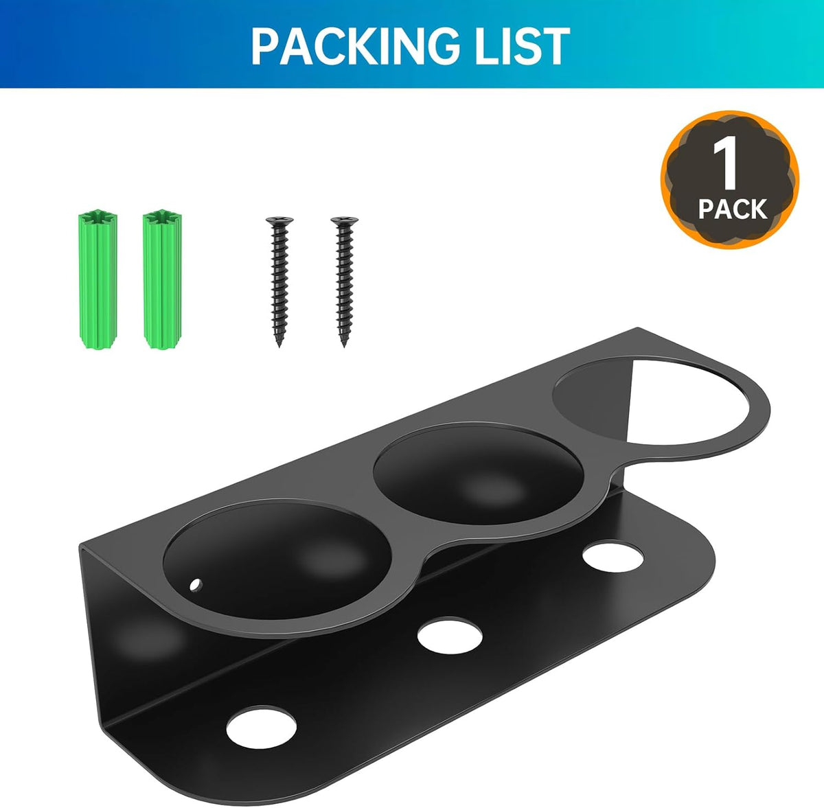 3 Holes All-Purpose Spray Bottle Holder Wall Mount Heavy Duty Spray Can Holder Rack Organizer Storage for Home Garage Workspace