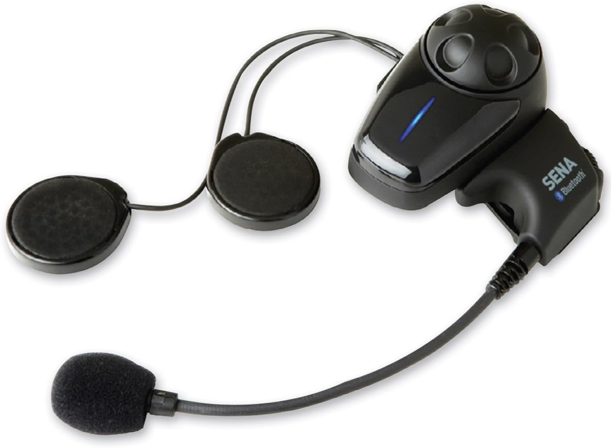 Sena SMH10-11 Motorcycle Bluetooth Headset/Intercom Communication System with Universal Microphone Kit (Single)