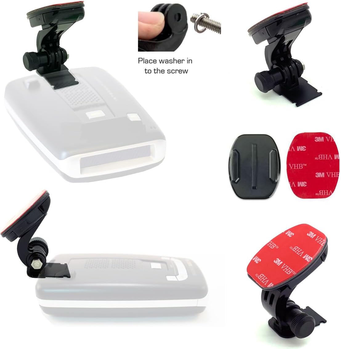 Radar Detector Easy Connect Adhesive Mount for Escort Max/Max 2 Radar Detectors (NOT Compatible with MAX360C & MAX3)