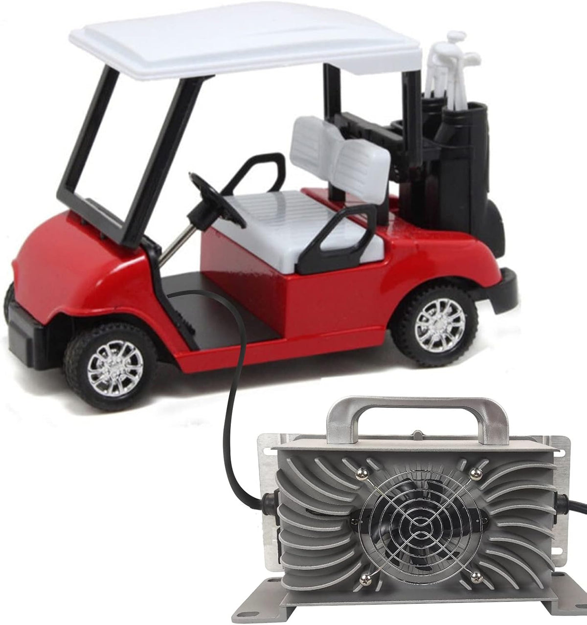 36V 20AMP Golf Cart Waterproof Battery Charger for 36 Volt Club Car EZGO Yamaha Golf Carts with Crowfoot Plug