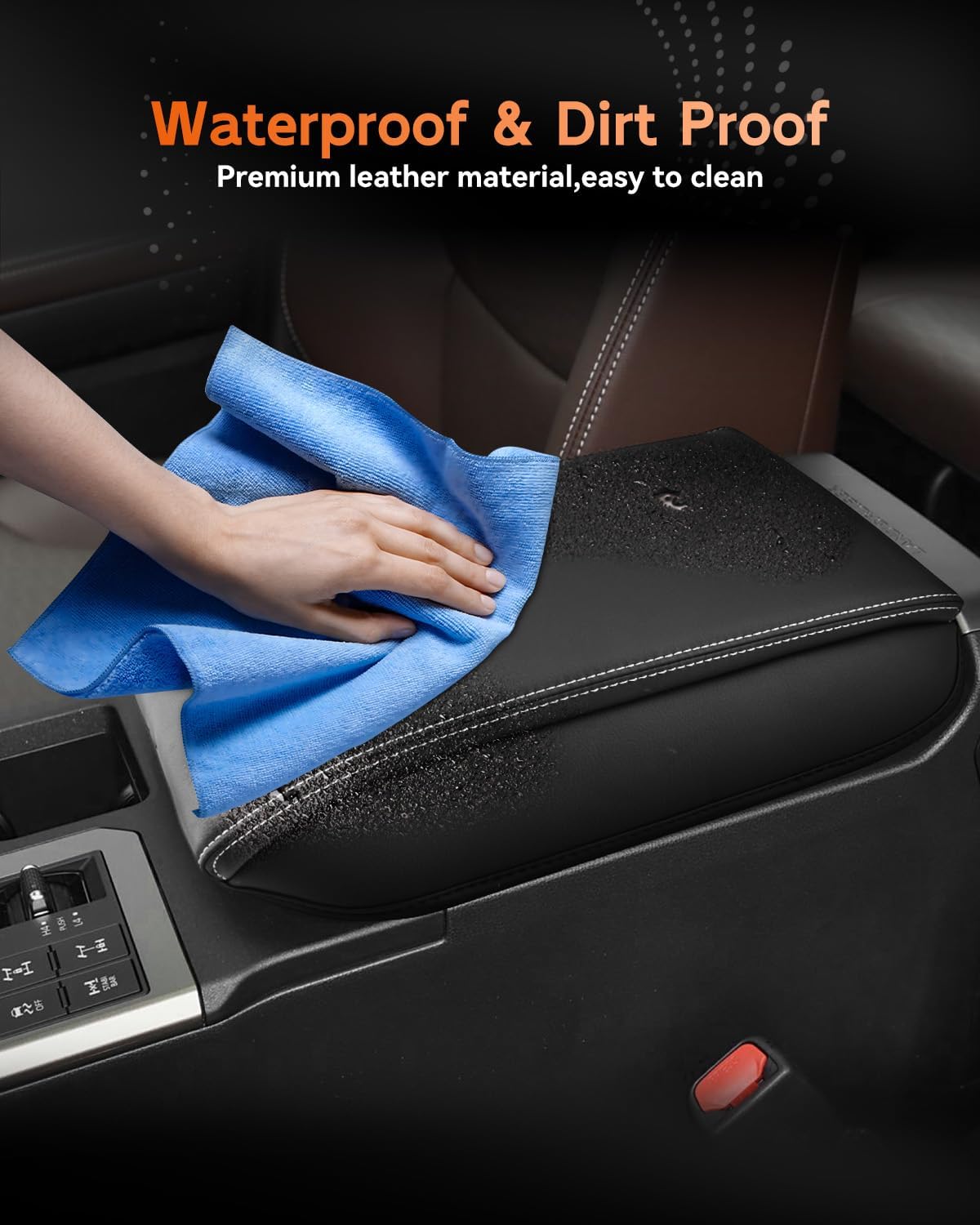 CDEFG for 2024 2025 Toyota Land Cruiser 250 Center Console Cover Armrest Box Cover for Land Cruiser (1958, Land Cruiser) 2024 2025 Accessories Arm Rest Protector