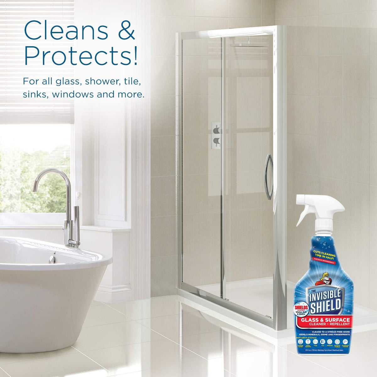 Invisible Shield Glass & Surface Cleaner 32 fl. oz. Cleans and Protects on multi surfaces by UNELKO- Clean-X (3)