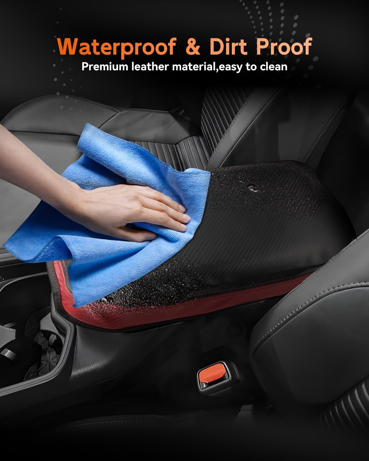 CDEFG for Toyota RAV4 2019-2025 Center Console Cover Armrest Box Cover for RAV4 (LE, XLE, XLE Premium, Limited) 2020 2021 2022 2023 2024 2025 Accessories Arm Rest Protector