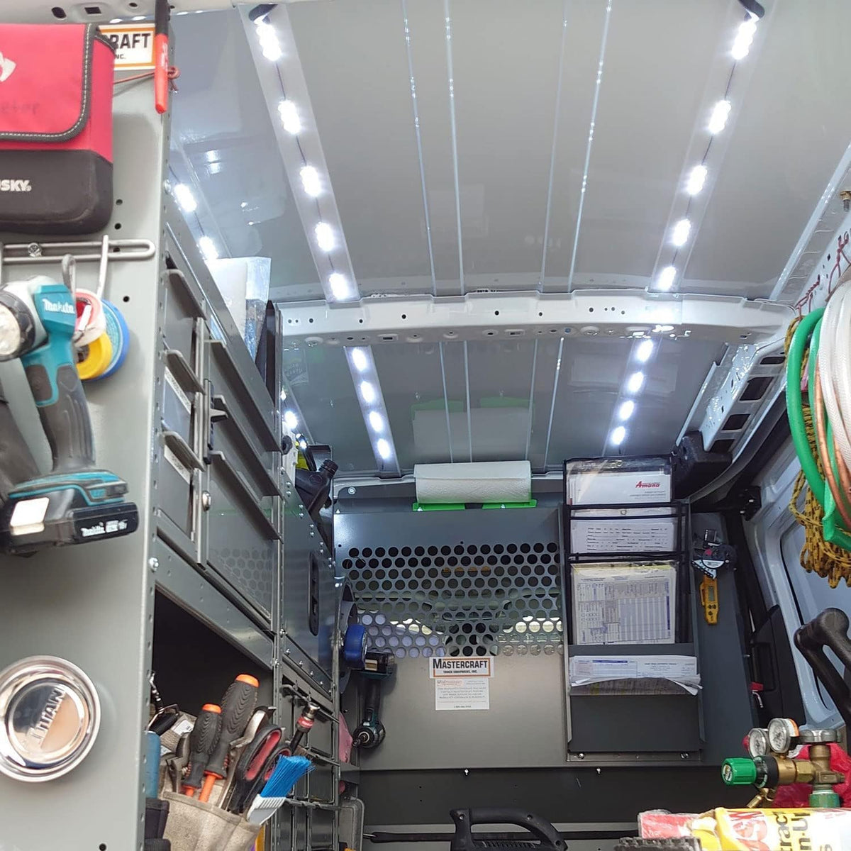 Linkhood 120 LED Van Interior Light, Car White LED Ceiling Lights Kit, Super Bright Lighting Dome Lamp for Van RV Truck Auto Vehicle Boat Caravan Trailers Lorries Cargo Transit Bus Camper