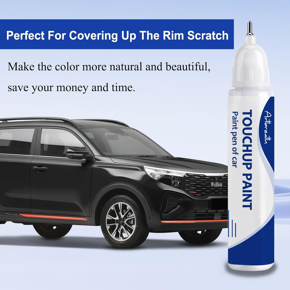 Ebony Black(EB) Touch Up Paint for Kia-Exact Match–Chips and Nicks Car Paint Scratch Repair Kit Automotive Paint Pen for Forte/K5/Optima-models/Seltos/Sorento/Telluride