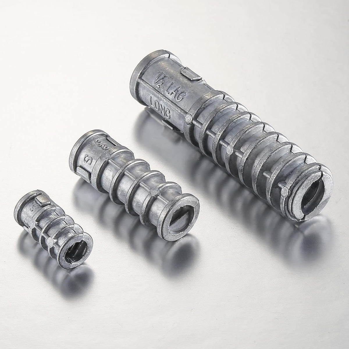 Wensilon(50pcs) 5/16 * 1-1/4 Lag Shield Anchor Long Zinc Alloy Bolts Concrete Anchors, Zinc Alloy Masonry Anchors Hole