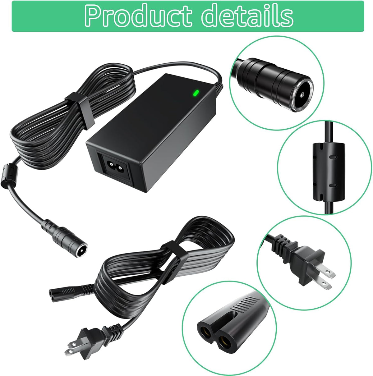 14V4A 56W Power Adapter Compatible with NOCO GB70 GB150 GB250+ GB251+ GB500 GB500+ Genius Boost Ultra Safe Lithium Jump Starter Battery XGC4 XGC Output Power Supply 56-Watt NOCO Boost Charger