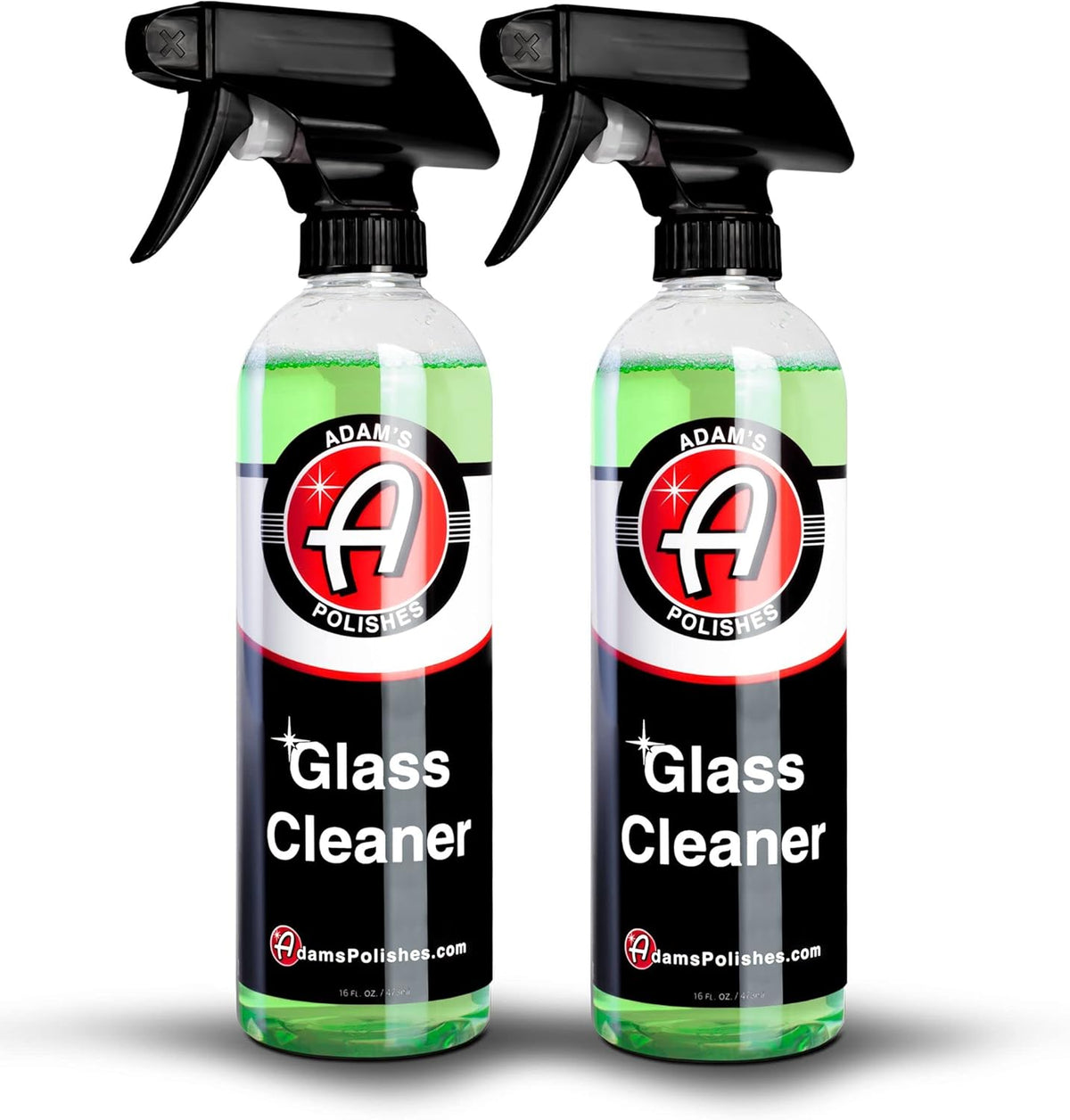 Adam's Polishes Glass Cleaner - Car Window Cleaner | Wash All-Natural Streak Free Formula for Cleaning | Safe On Tinted & Non-Tinted Glass | Won't Strip Car Wax or Paint Protection - Pack of 2