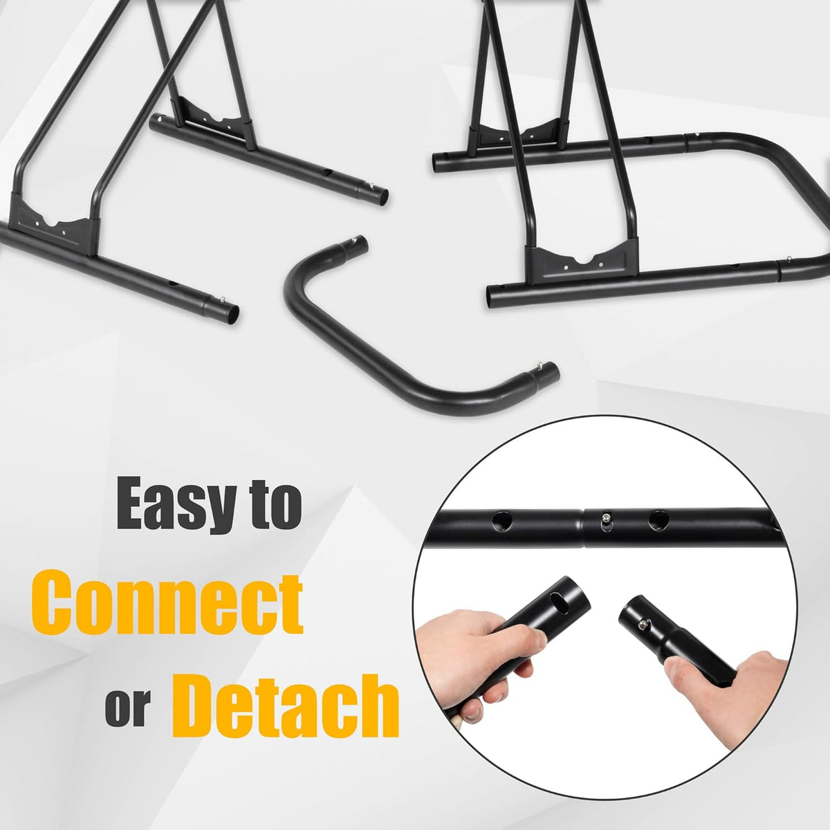 CyclingDeal Bike Rack Floor Parking Bike Stand for up to 6 Bicycles | Indoor, Home & Garage Storage Rack | Stable & Secure Bicycle Stand w/Tire Grooves Up to 29", Holding Plates & Custom Spacing