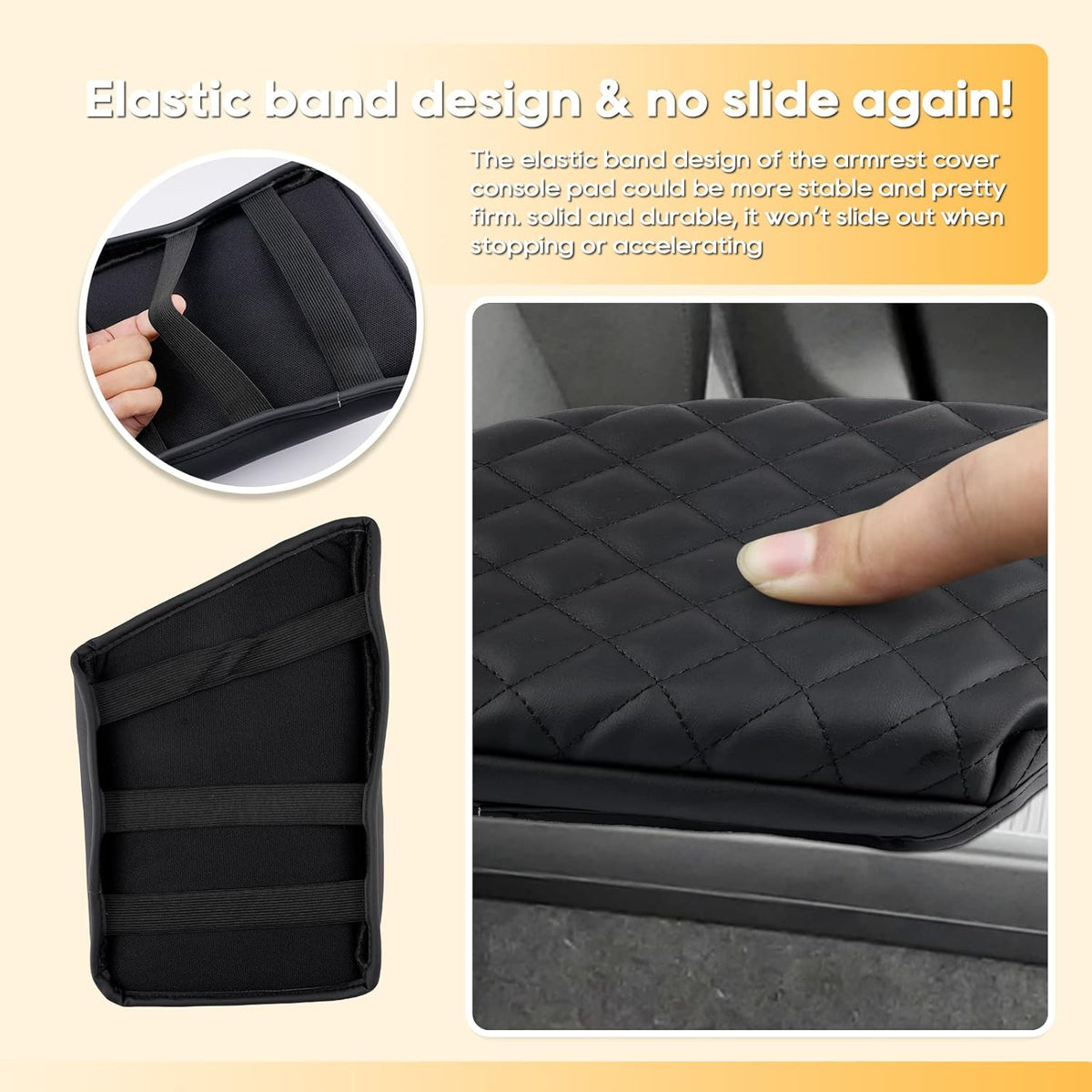 LFOTPP 2024 XC60 Armrest Cover for XC60 (2018-2024) Center Console Cover for 2018-2021 2022 2023 2024 XC60 Arm Rest Cover Interior XC60 Accessories 2024 XC60 Console Leather Anti-Scratch Waterproof