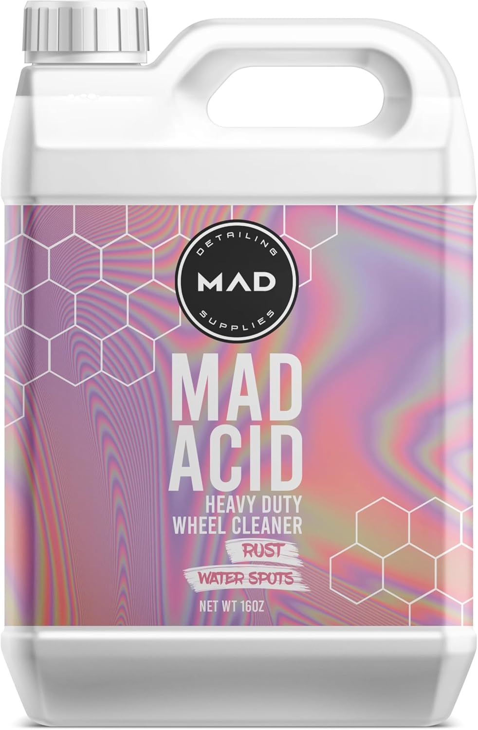 MAD Acid Heavy Duty Wheel Cleaner & Rim Cleaner - Safe on Chrome, Clear Coated Painted Surfaces, Glass, Plastic, And Most Wheel Finishes - Brake Dust, Rust, and Grime