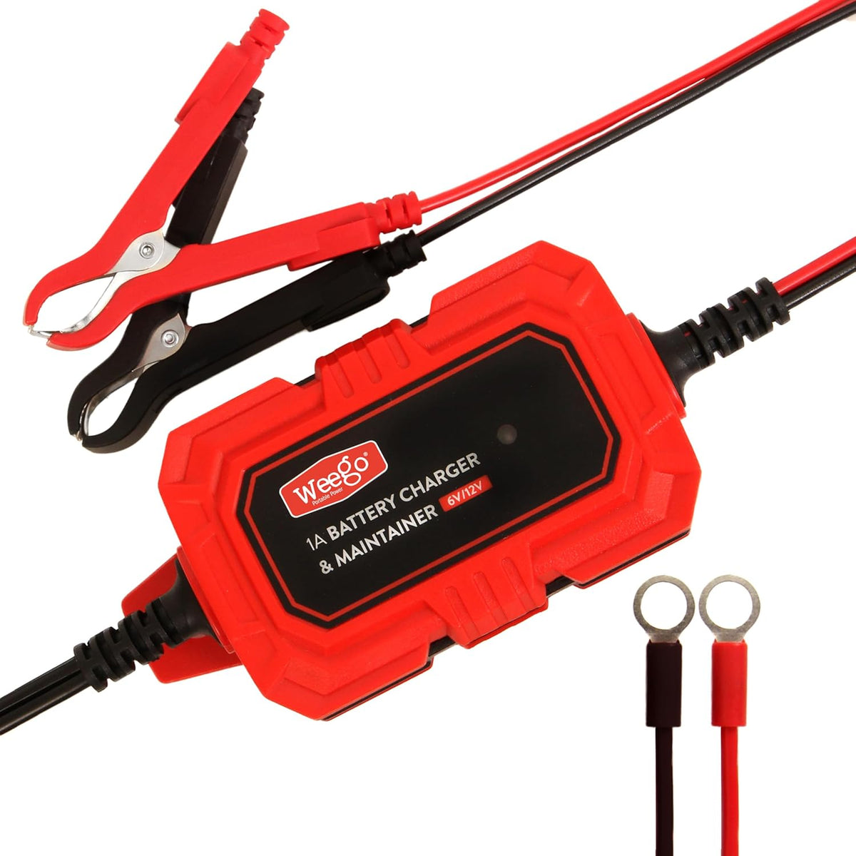 Weego C120 Jump Starter & Trickle Charger Bundle – Powerful Battery Solution for Your Vehicle - 1200 Cranking / 5000 Peak Amps