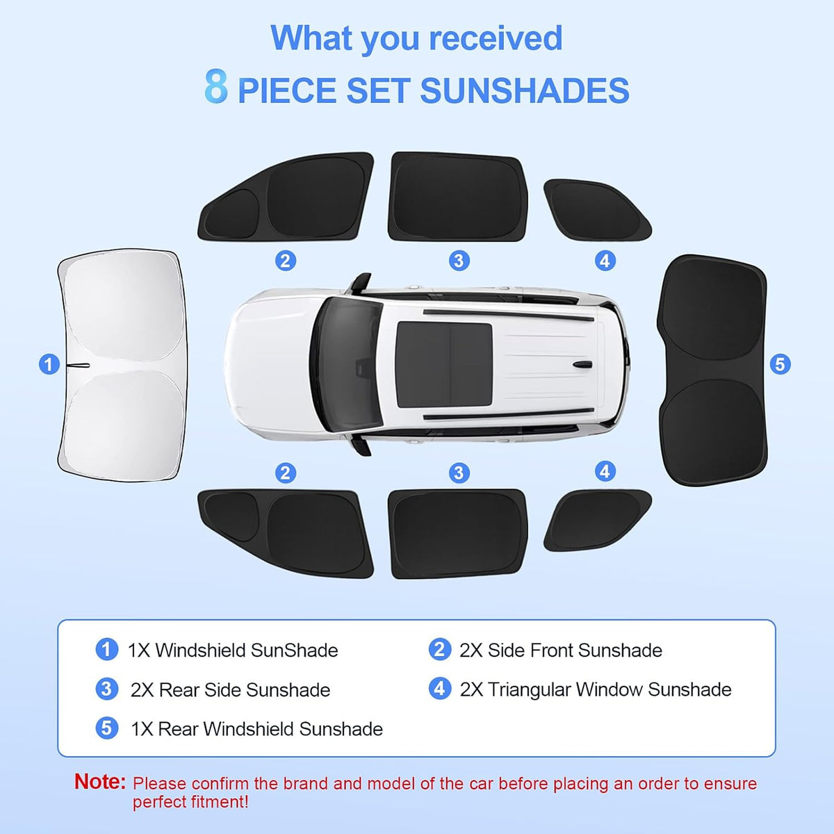 8pcs Car Window Shades forJeep Grand Cherokee 2011-2021(NOT Grand Cherokee L) Accessories,Windshield Side Rear Full Sunshade,Sun Visor UV Blocking, Privacy Protection for Camping Outdoor