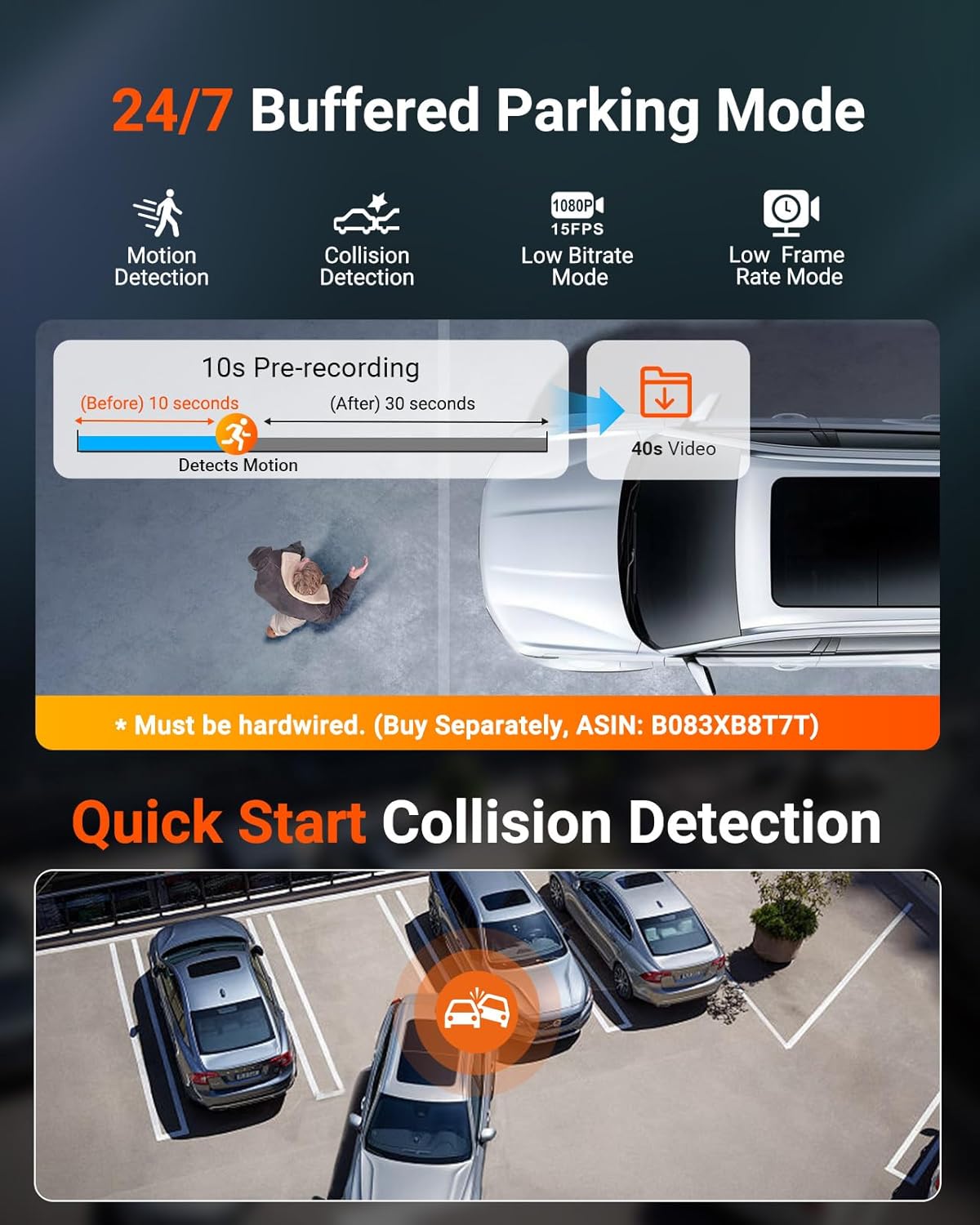Vantrue N4S 3 Channel Front Inside Rear Dash Cam, 2.7K+1440P+1440P WiFi Dash Camera w/PlatePix™, STARVIS 2 x HDR x IR Night Vision, Voice Control, GPS, 24/7 Parking Mode, LTE Support, Support 1TB Max