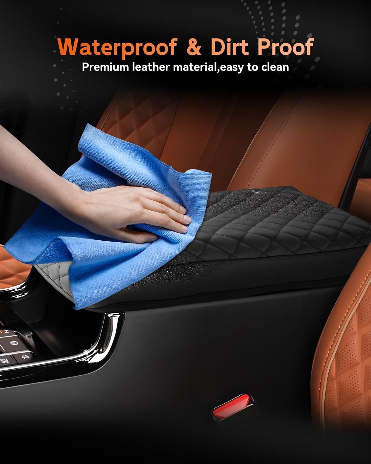 CDEFG for Kia Sorento MQ4 2021-2025 Center Console Cover Armrest Box Cover for 2022 2023 2024 2025 Sorento (LX, S, EX, SX,SX Prestige) Accessories Console Arm Rest Protector