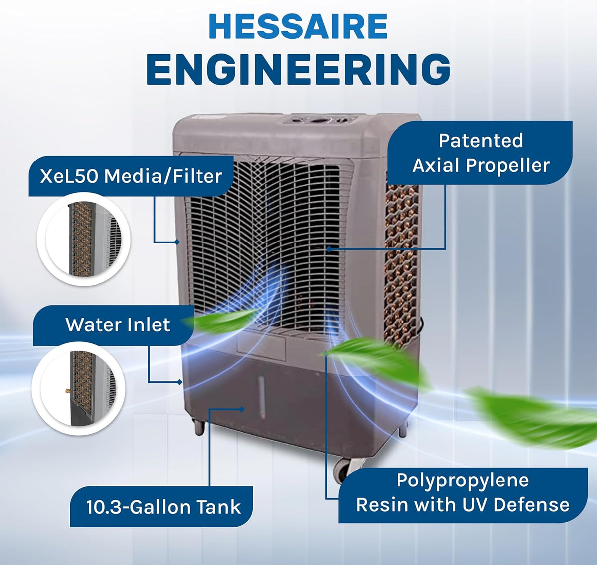 Hessaire MC37M 3100CFM Evaporative Cooler