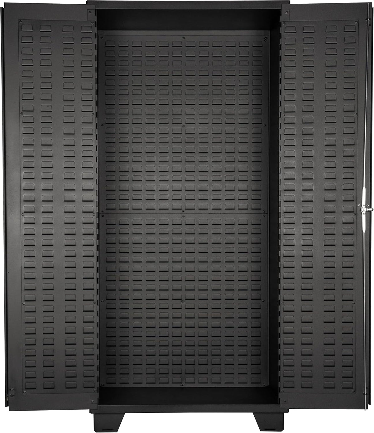 Jamco Tool Storage Cabinets with Bin Mounts, Model DF, Includes 122 Bins, 36-Inch W x 24-Inch D x 78-Inch H, Blue Bins