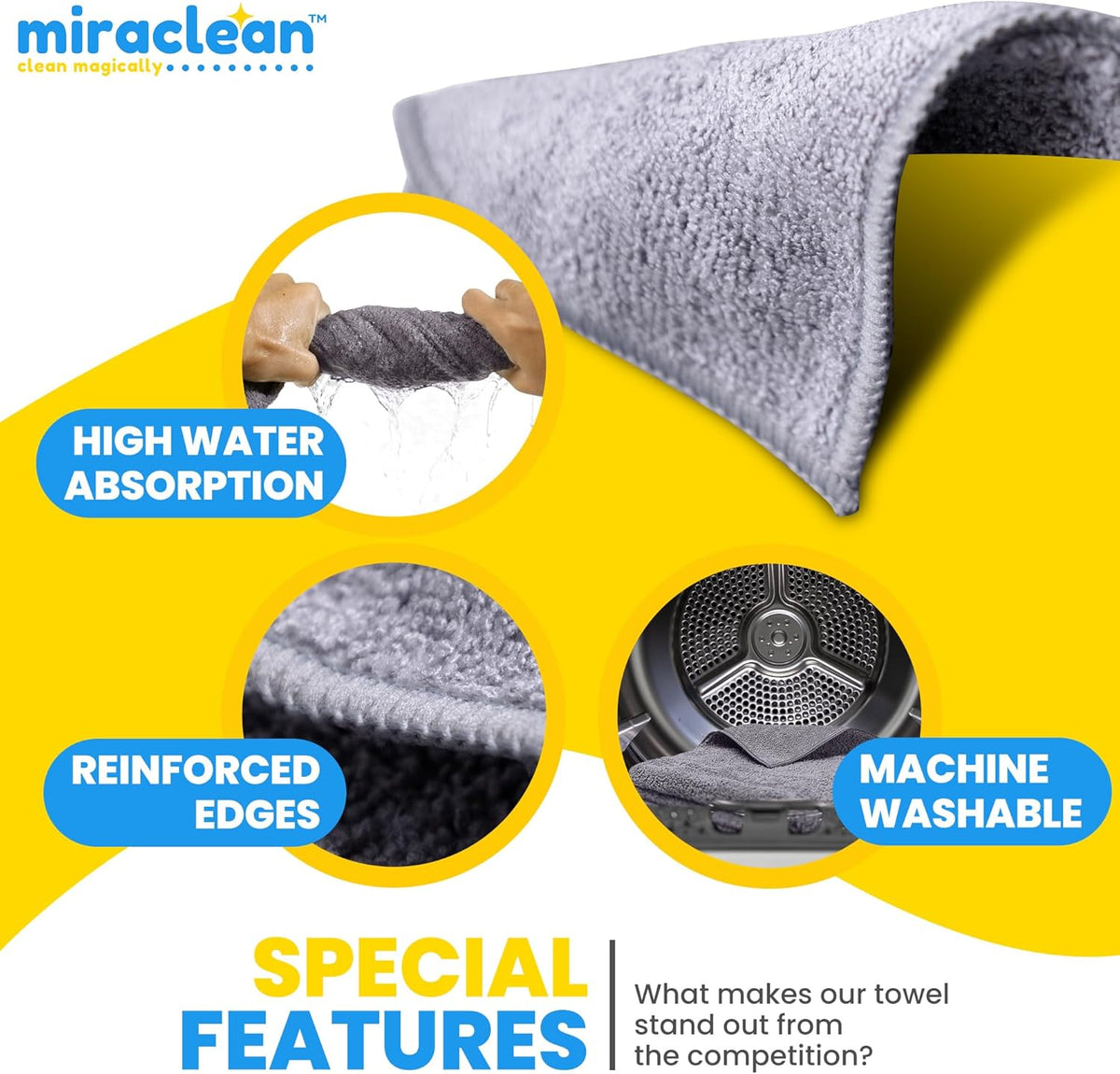 Car Drying Towels Extra Large Super Absorbent 65 x 23 Inch Microfiber Car Drying Towel Streak-Free Lint-Free Absorbent Car Wash Towels for Quick Drying Cars, Boats and Large Surfaces