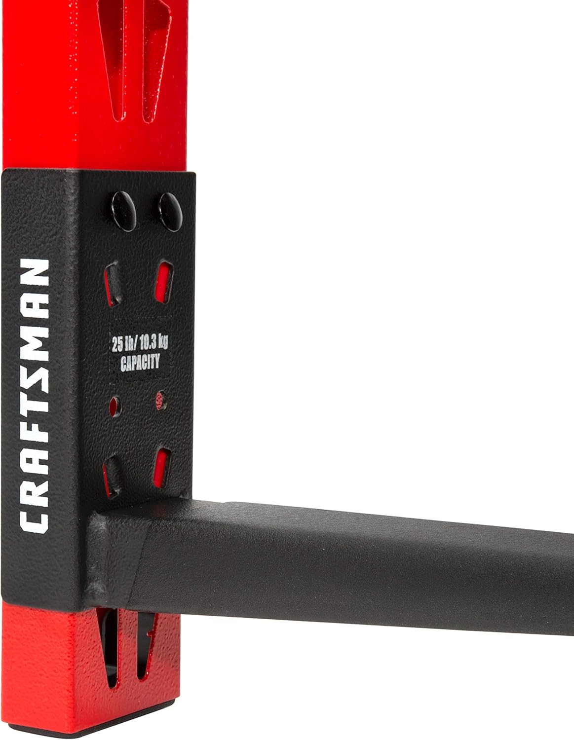 CRAFTSMAN 6-Arm, 10-Inch Deep Cantilever Rack Workshop for Wood, Lumber or Pipe Storage System, Arms Feature Anti-Marring Rubberized Coating and Roll Stops, 150-pound Capacity