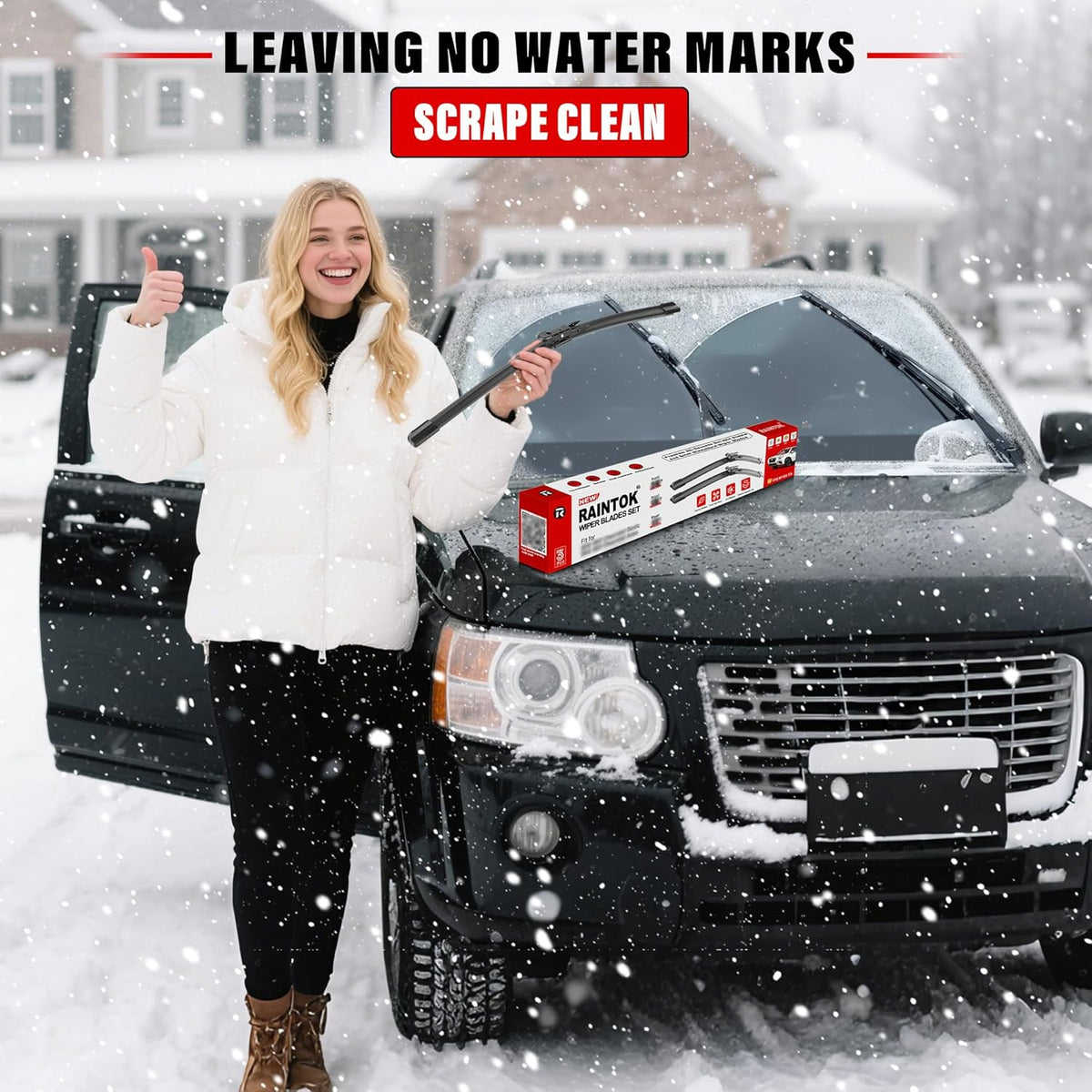 Windshield Wiper Blades Replacement for Honda CRV CR-V 2012 2013 2014 2015 2016 Original Factory Quality Front Rear Wipers Blade Set for My Car - 26" 16" 13" (Pack of 3)