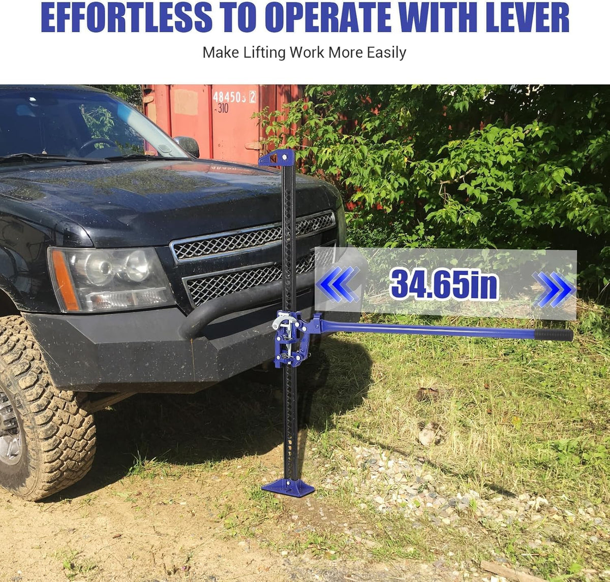 Multi-Functional Lift Jack, Farm Jack Heavy Duty Off Road, for Tractor, Truck, SUV, ATV, UTV, Off Road Accessories, Durable 3 Ton with Wide Base & Ratcheting Mechanism