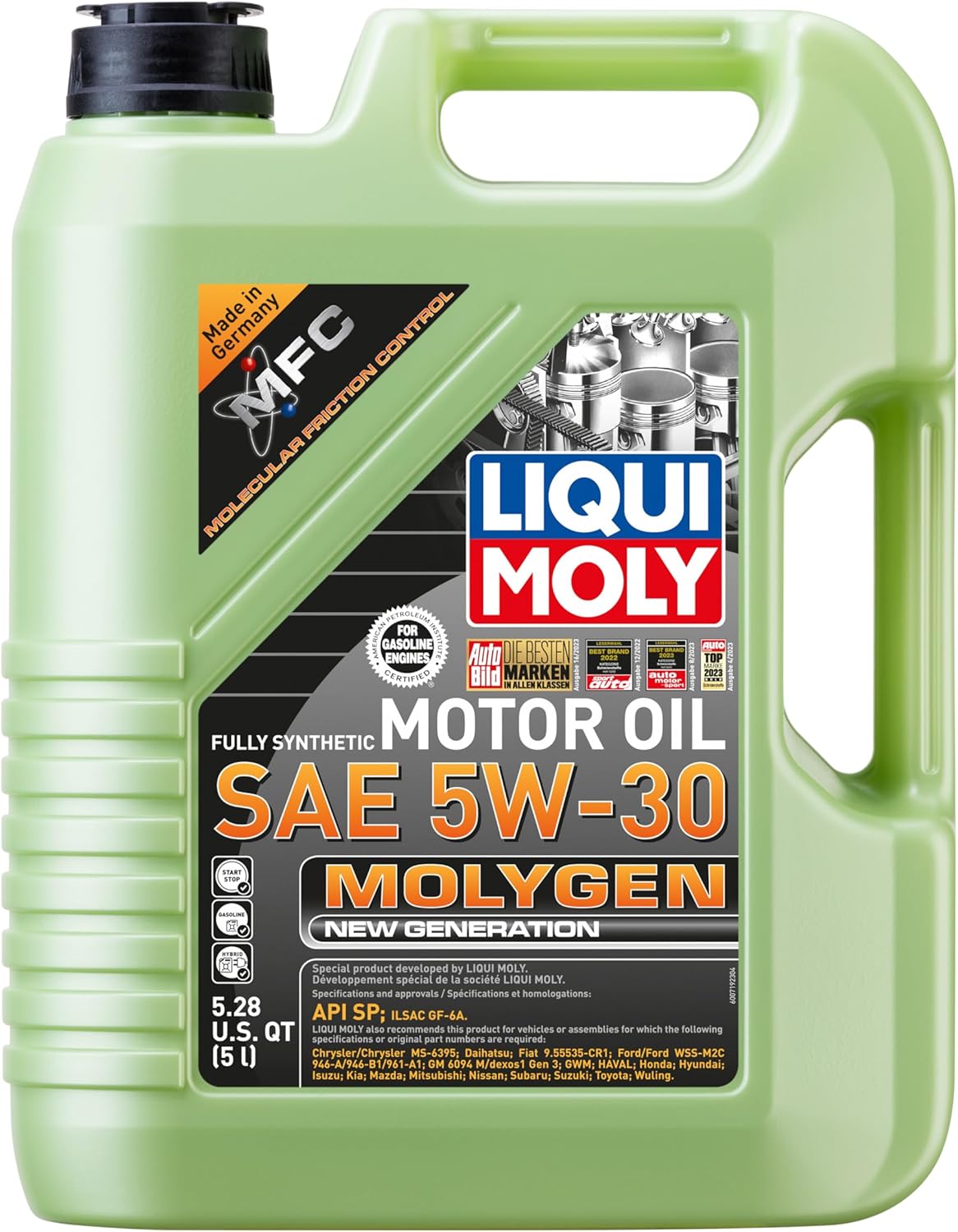 LIQUI MOLY Molygen New Generation 5W-30 Motor Oil | 5 Liter | Fully synthetic engine oil | SKU: 20228