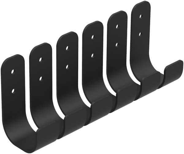 J Hooks - Heavy Duty Garage Hooks - Perfect as Pegboard or Service Van Organizer, Garage Storage Hooks, Wall Mount - Shop, Tool, Bike or Ladder Hooks (6-Pack) No Installation Kit