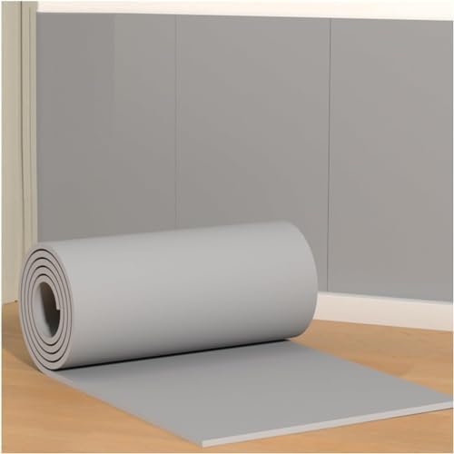 Self-Adhesive Rubber Foam Wall Protectors for Garage & Gym - Grey Wall Shields (39.3x39.3in/100x100cm) - Ultimate Protection for Walls & Equipment