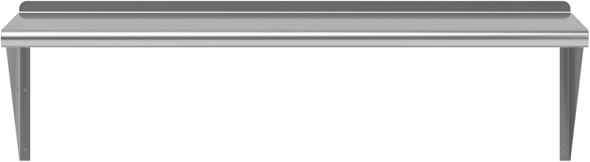 AmGood 48" Long X 18" Deep Stainless Steel Wall Shelf | NSF Certified | Appliance & Equipment Metal Shelving | Kitchen, Restaurant, Garage, Laundry, Utility Room