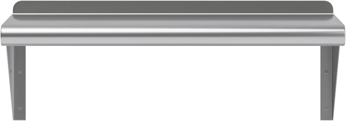 AmGood 24" Long X 10" Deep Stainless Steel Wall Shelf | NSF Certified | Appliance & Equipment Metal Shelving | Kitchen, Restaurant, Garage, Laundry, Utility Room