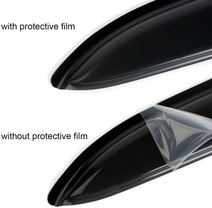 in-Channel Window Visor Deflector Compatible with Ford F150 Super Crew Cab 2015-2024 Rain Guards Smoke 4pcs