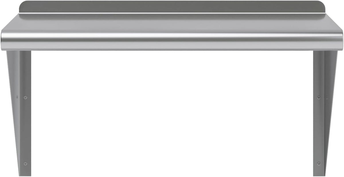AmGood 24" Long X 16" Deep Stainless Steel Wall Shelf | NSF Certified | Appliance & Equipment Metal Shelving | Kitchen, Restaurant, Garage, Laundry, Utility Room