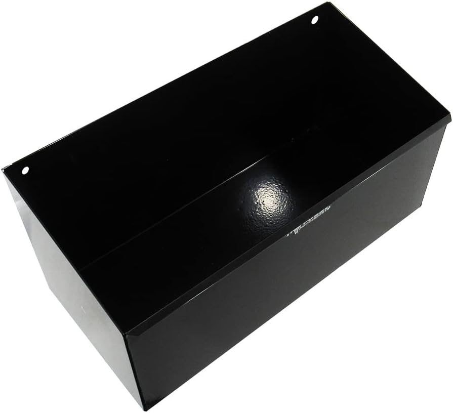 Pit Posse 430BK Double Utility Fuel Jug Rack Holder Shelf 23" Fits 2 Five Gallon Jugs - Made in USA - Enclosed Race Trailer Garage Shop Aluminum Storage Organizer - Includes Mounting Hardware (Black)