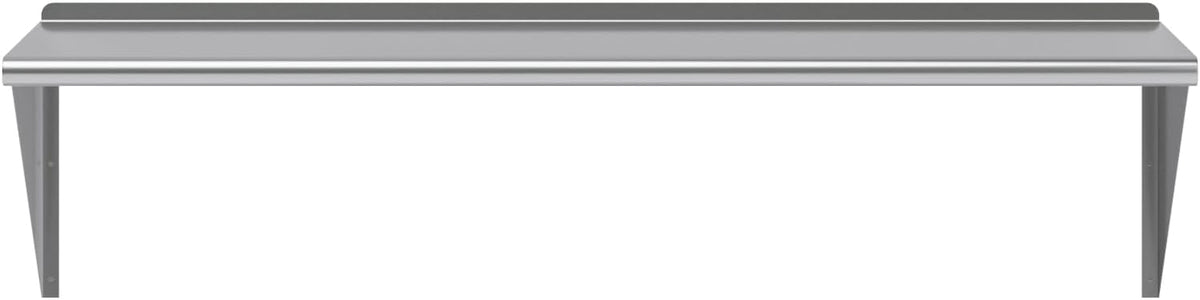 AmGood 60" Long X 24" Deep Stainless Steel Wall Shelf | NSF Certified | Appliance & Equipment Metal Shelving | Kitchen, Restaurant, Garage, Laundry, Utility Room