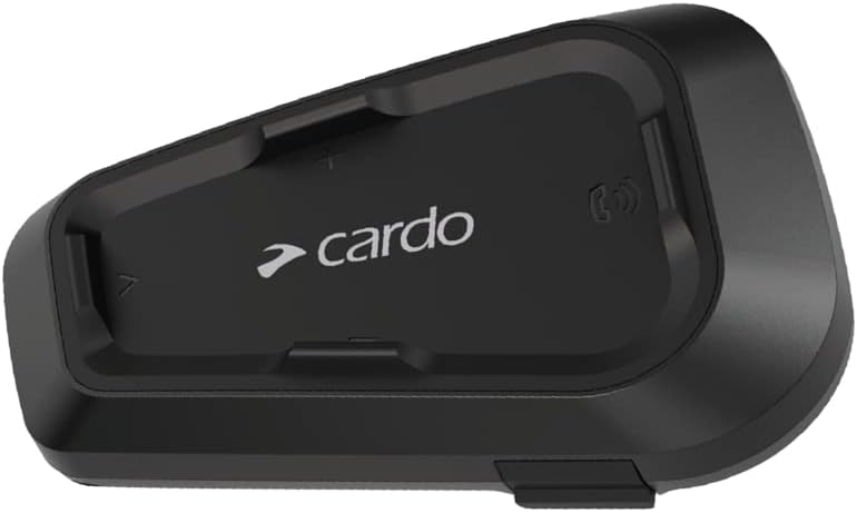 Cardo Spirit HD Motorcycle Bluetooth Communication Headset, Connect Up to 2 Riders, FM Radio - Dual Pack