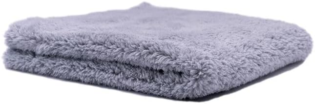 Ethos Plush 470 Microfiber Towels for Cars - Premium Car Detailing Towels - Edgeless Ultrasoft Micro Fiber Cloth for Car Wash, Interior & Exterior (1 - Speed Gray 470GSM)