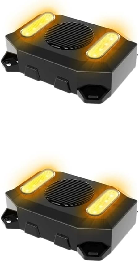 102dB Reversing Backup Alarm & Light Warning System – 12-24V Beep Sound Safety Alert for Vehicles (2PCS)