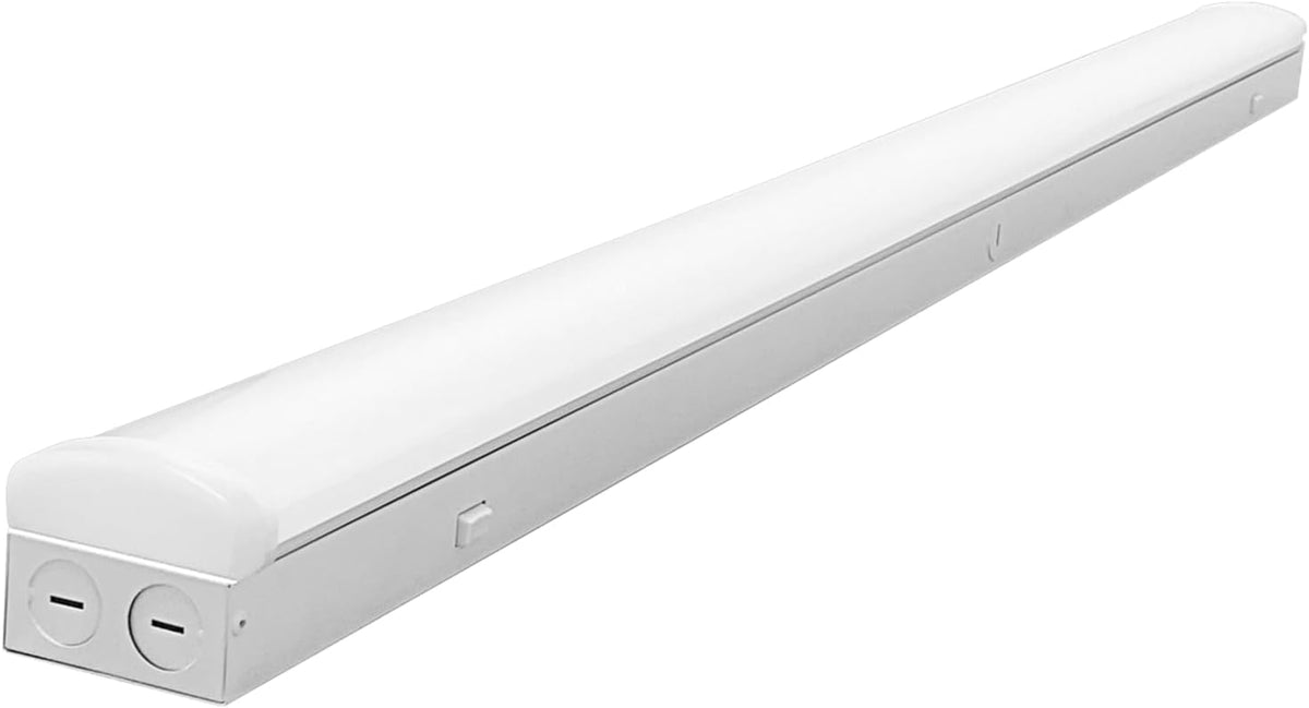 8FT LED Linear Strip Light, LED Shop Lights 60W/70W/80W Selectable,4 Color Selectable 3500K-6000K Adjustable,0-10V Dimmable Commercial Garage Office Ceiling Light Fixture, ETL DLC Listed-6 Pack