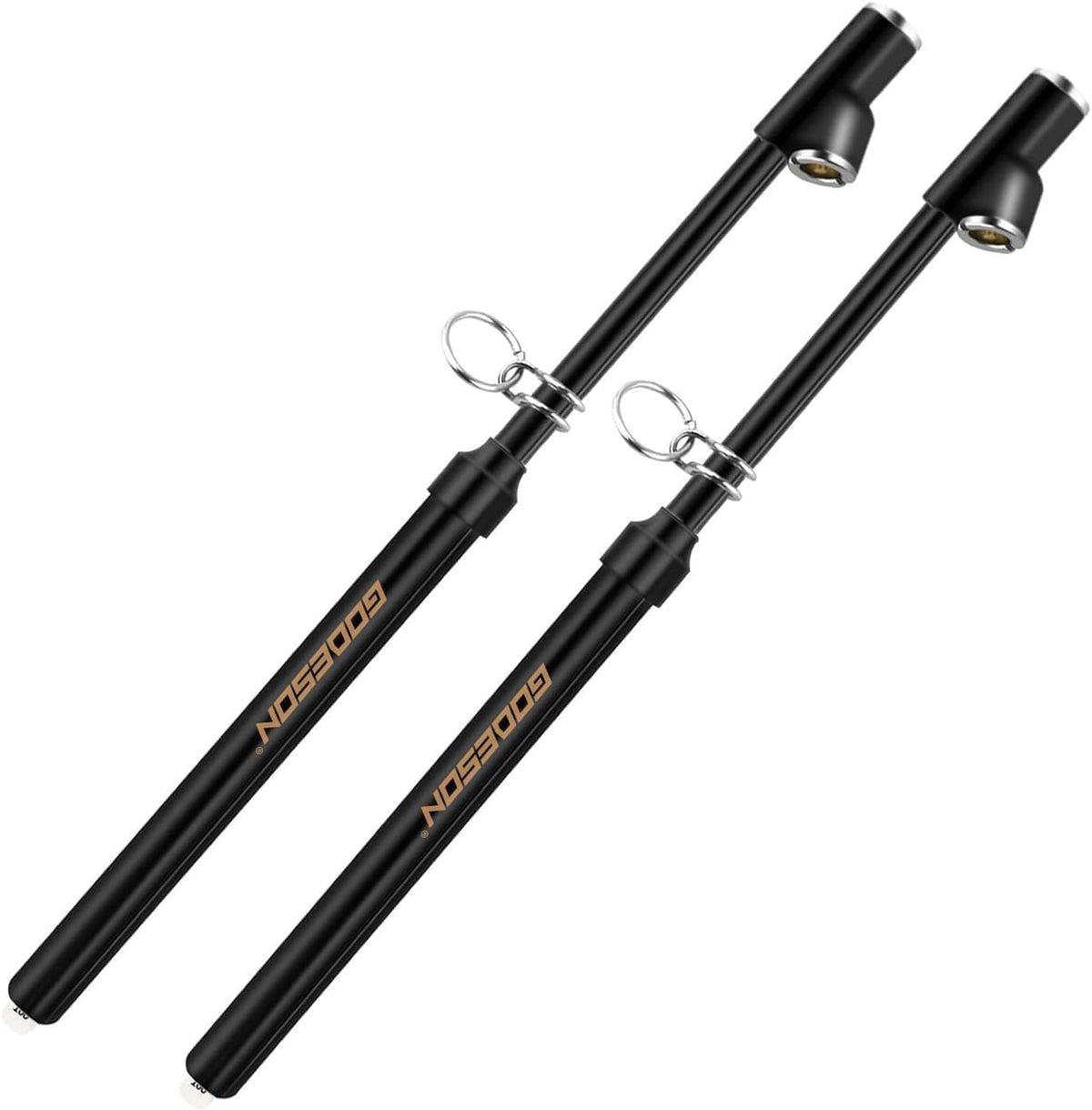 GODESON Dual Head Tire Pressure Gauge, Heavy Duty Pencil Tire Gauge Range 10-150PSI,Dual Head Truck Pen Air Pressure Gauge (Pack of 2)