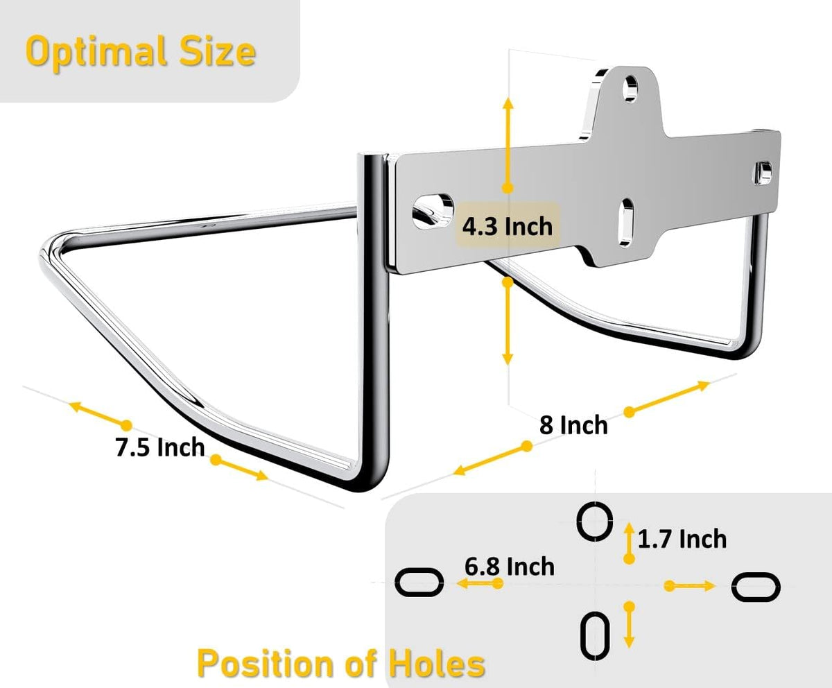 JBscoop 2 Ladder Hooks Wall Mount for Ladder Storage Strollers and Folding Chair, Heavy Duty Lader Holder Rust Proof SS304 (2)