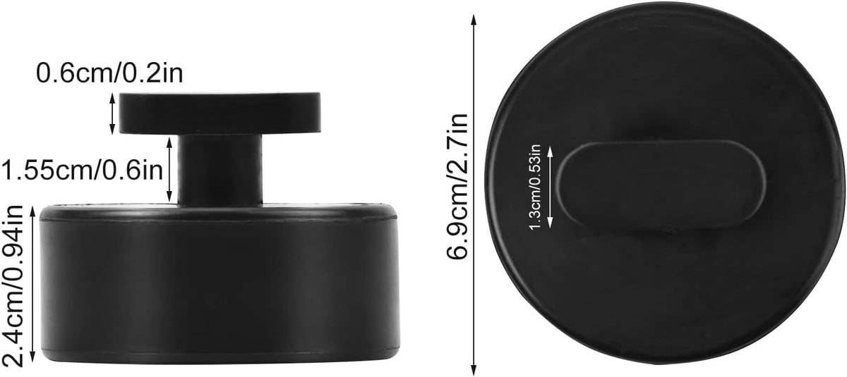 DEDC Jack Pads Compatible with Corvette - 4Pcs, Non-Slip Rubber Pucks Design to Safe Lifting of C5 C6 C7 C8 GS Models, Essential Garage Accessories for Corvette Owners