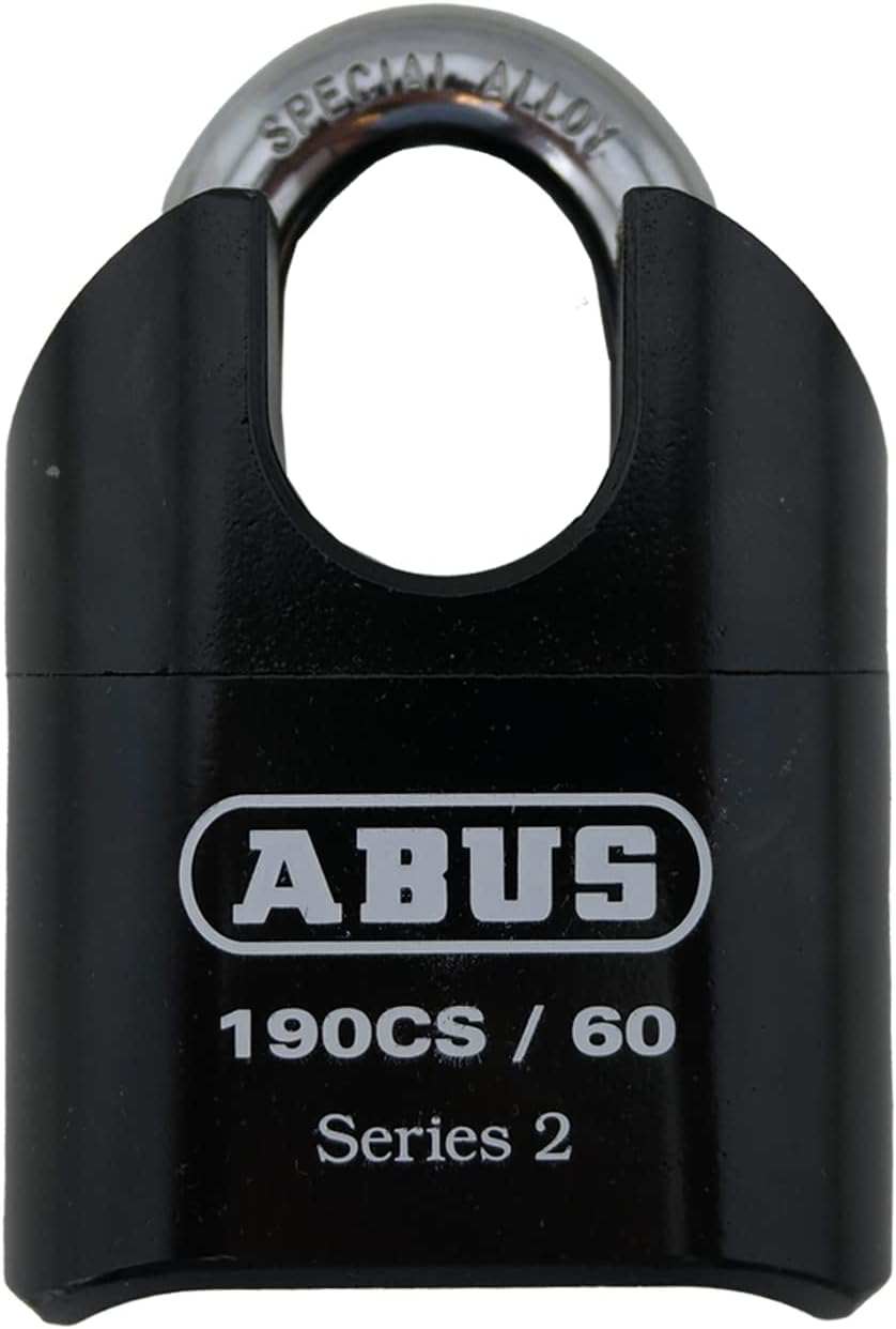 ABUS 190CS/60 High Security Solid Steel Combination Padlock, Closed Shackle
