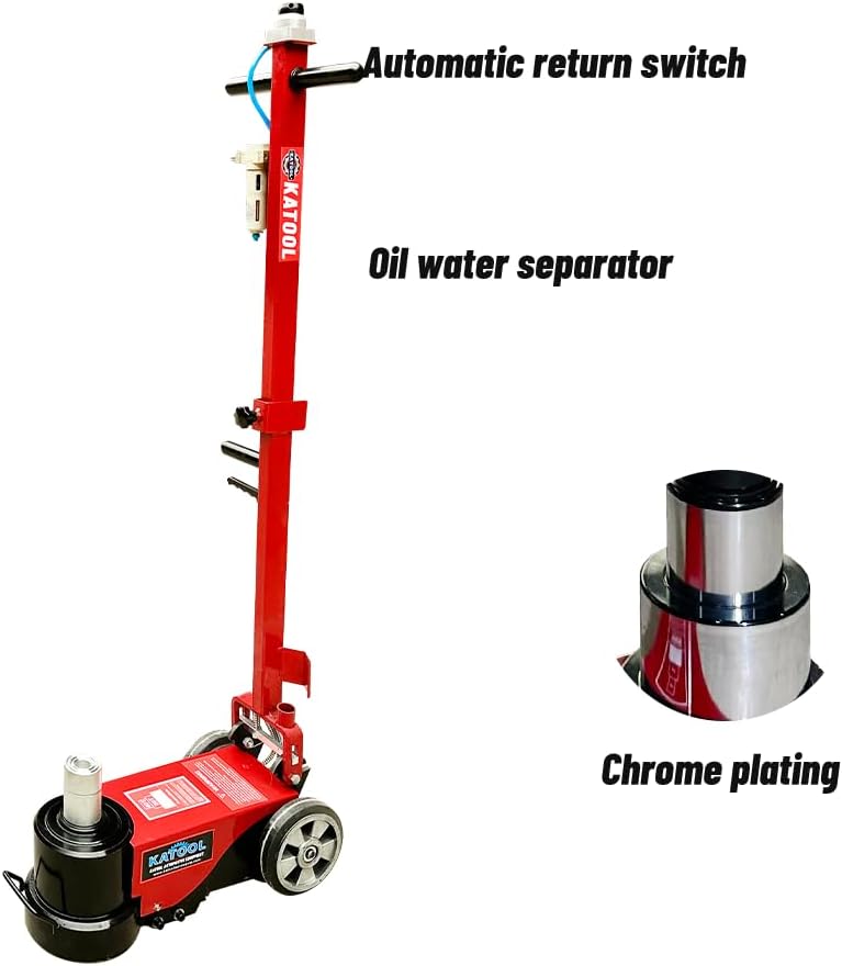 80 Ton Heavy Duty Floor Jack Pneumatic Hydraulic Jack Car Truck Lift Fit for Garages, Repair Shops Lift Range 7.6"- 14.5"