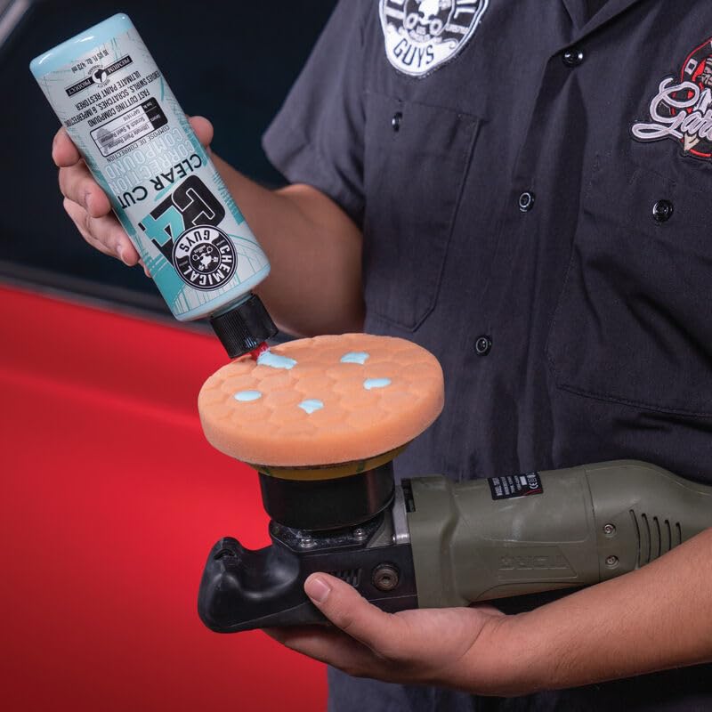 Chemical Guys GAP11616 C4 Clear Cut Correction Compound (Paint Correction - Fixes Scratches, Swirls & Holograms), 16 oz.