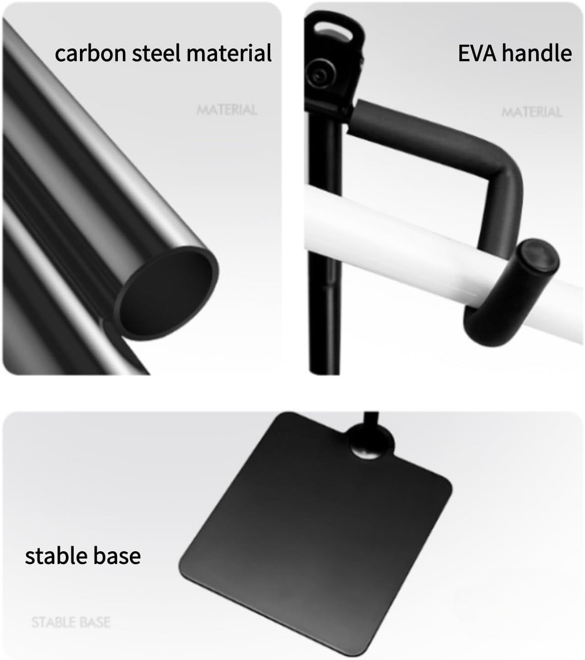 Rcool Carbon Steel Bike Stand,Designed specifically for Folding Bicycles,Home Garage Parking Rack,Stable Anti-Slip,Durable Install,Frame Protection,Space-Saving，Black