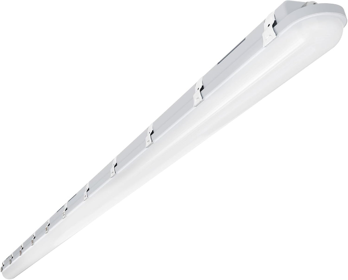 JTT 8FT LED Vapor Tight Light 120/100/80W Tunable, 18000lm LED Vapor Proof Lighting Fixture IP66, 5000K/4000K/3000K Outdoor Shop Light Waterproof for Parking Garage Car Wash Warehouse ETL Listed