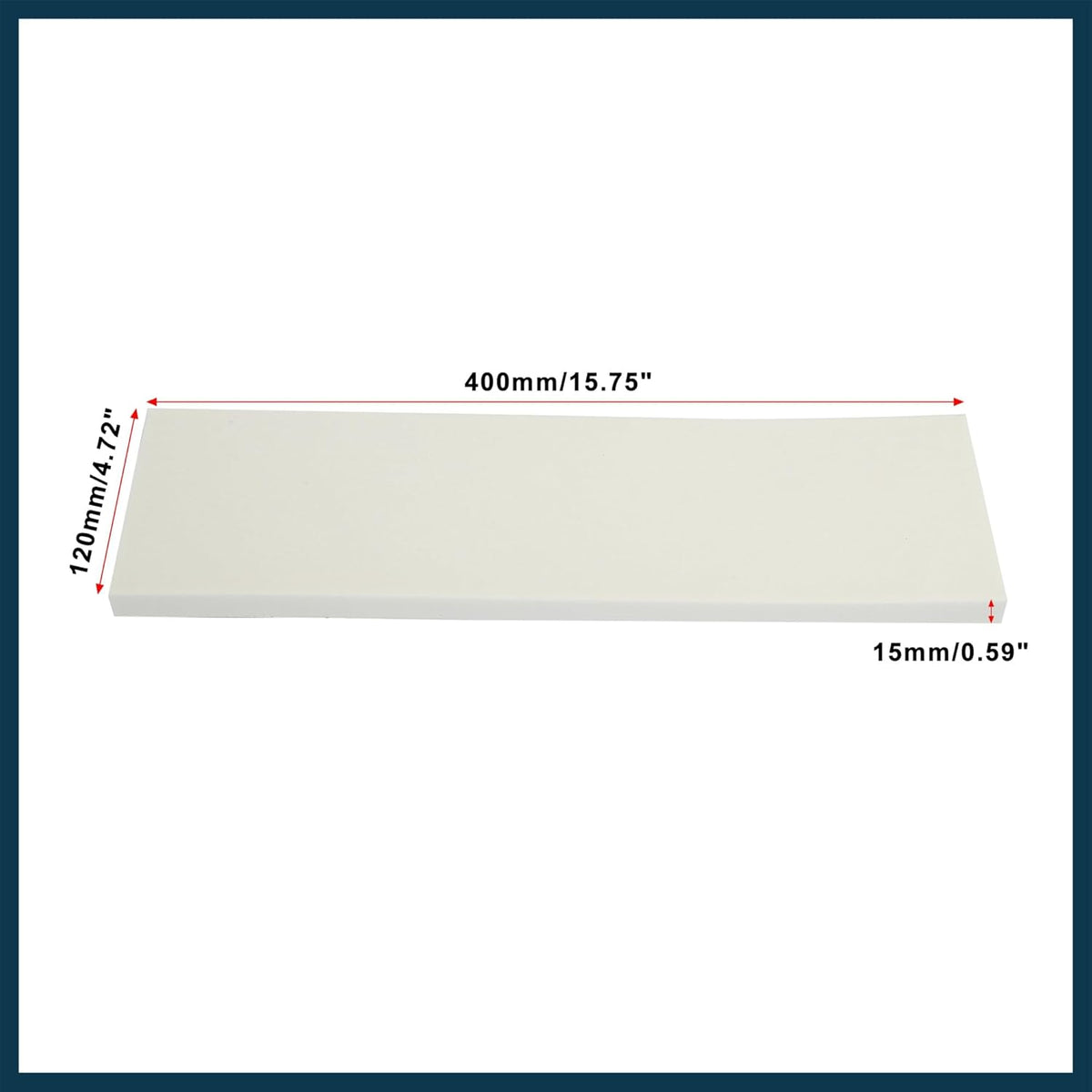 400x120x15mm 2pcs Car Garage Wall Guard Door Bumper Protector Anti Collision Waterproof White Automotive Parts